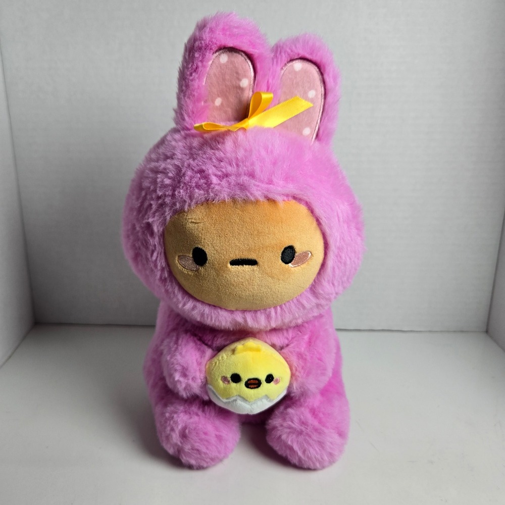 Smoko Plush Pink 8" Tayto Potato Easter Bunny Rabbit Stuffed Animal Pal Kawaii
